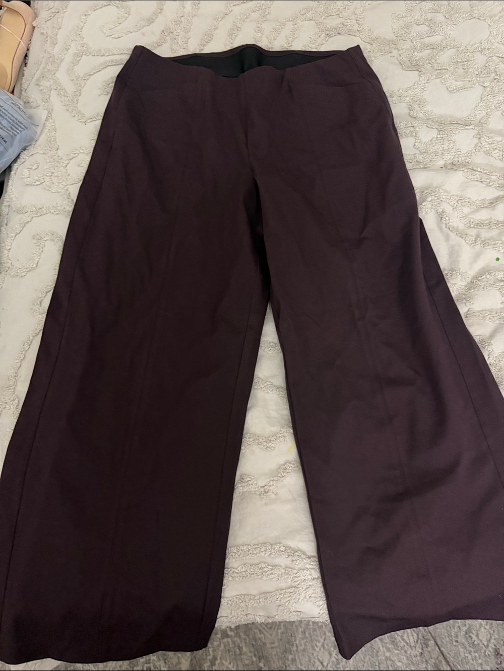 Old Navy Wide-Leg Pants in Deep Plum